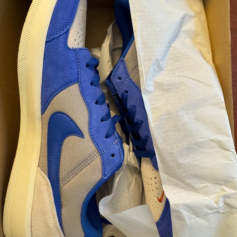 Blue and Gray Men's Nike B Force 58